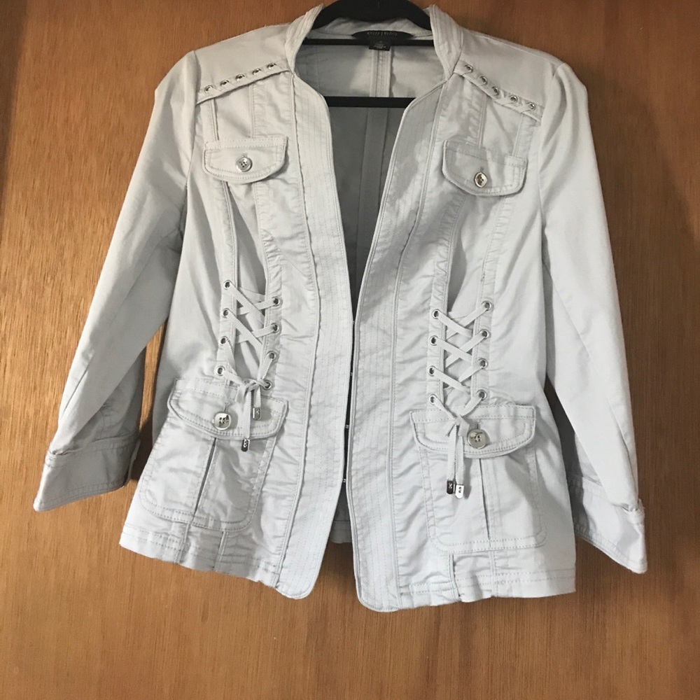 Light Gray White House Black Market Jacket