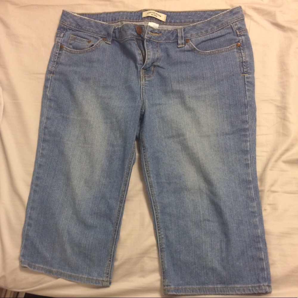 Denim capris