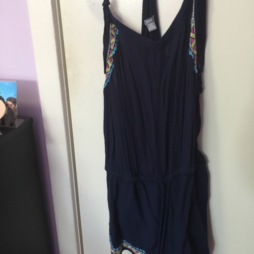 Aerie xs navy romper