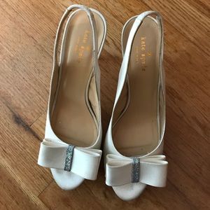 Kate spade ivory heels