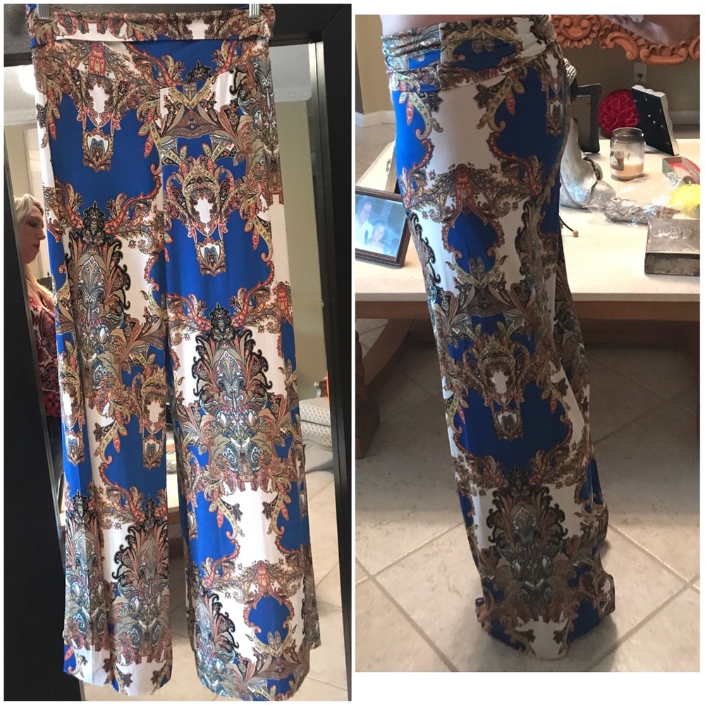 Bohemian Palazzo Wide Leg Pants