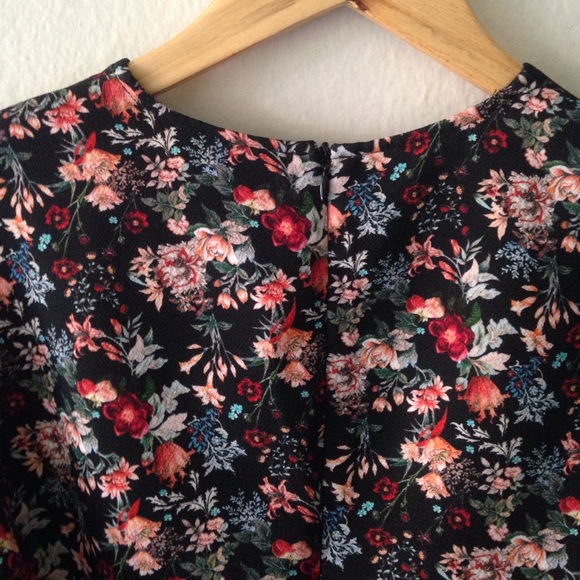 Zara Tops Zara Floral Long Sleeve Peplum Top Size Xs Poshmark