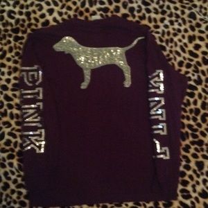 EUC Vs PINK bling campus tee💕one hour only💕