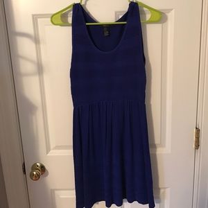 Knit blue dress