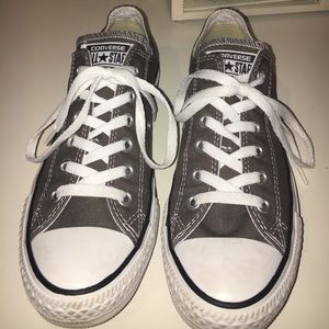 Converse! Worn Once!!!!!!!! Grey/brown
