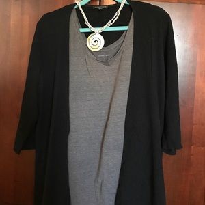 Eileen Fisher U Neck Linen A-Line Tunic