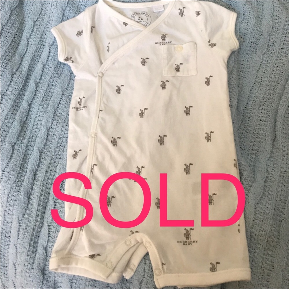 Authentic Burberry baby romper