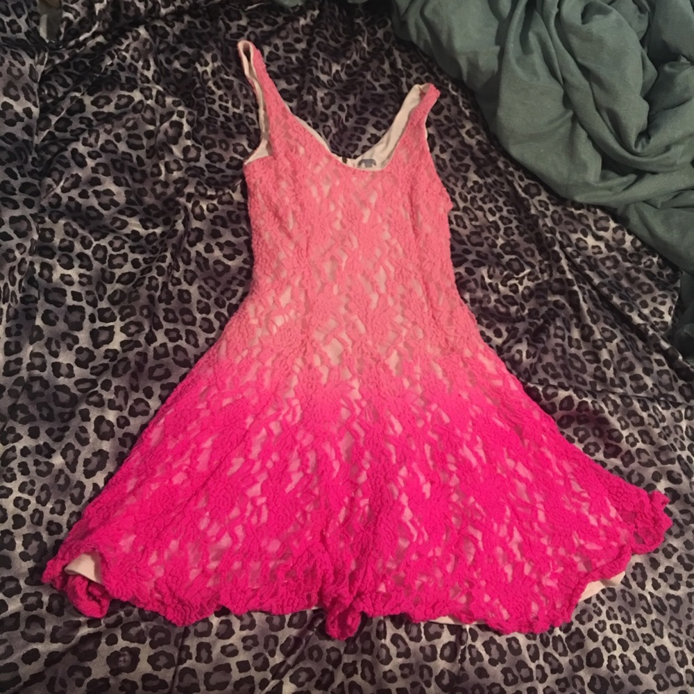 Ombré pink dress