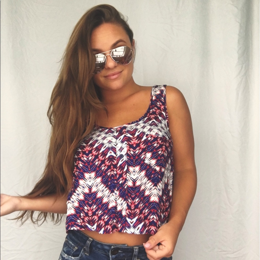 Red White & Blue tank top