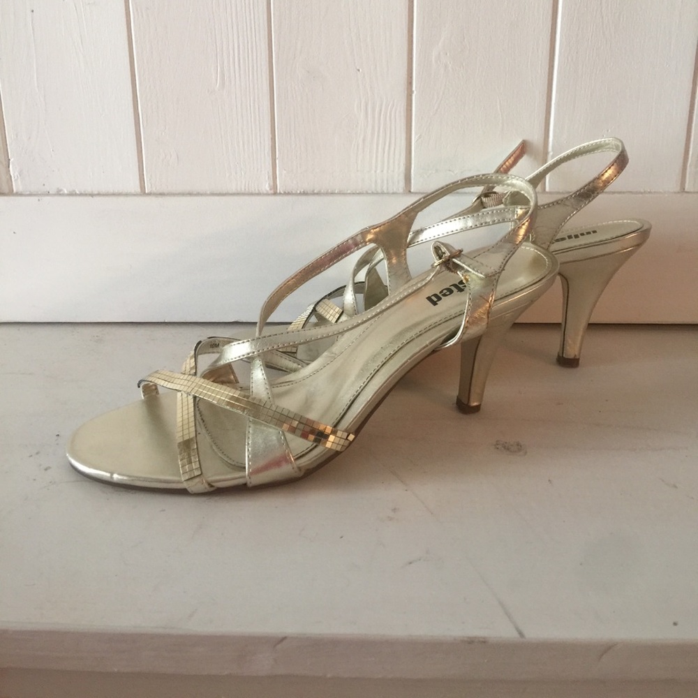 Gold Metallic Heels