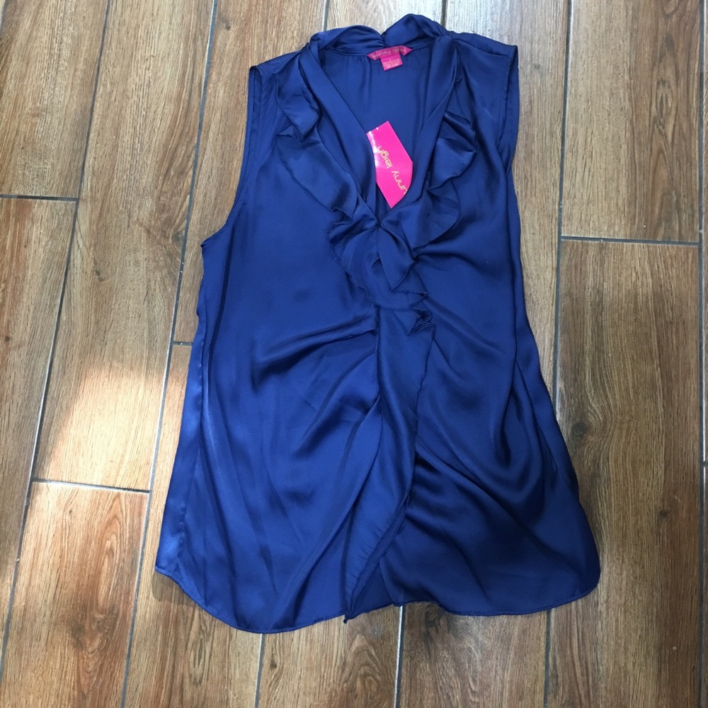 Sapphire large sleeveless blouse 100% polyester