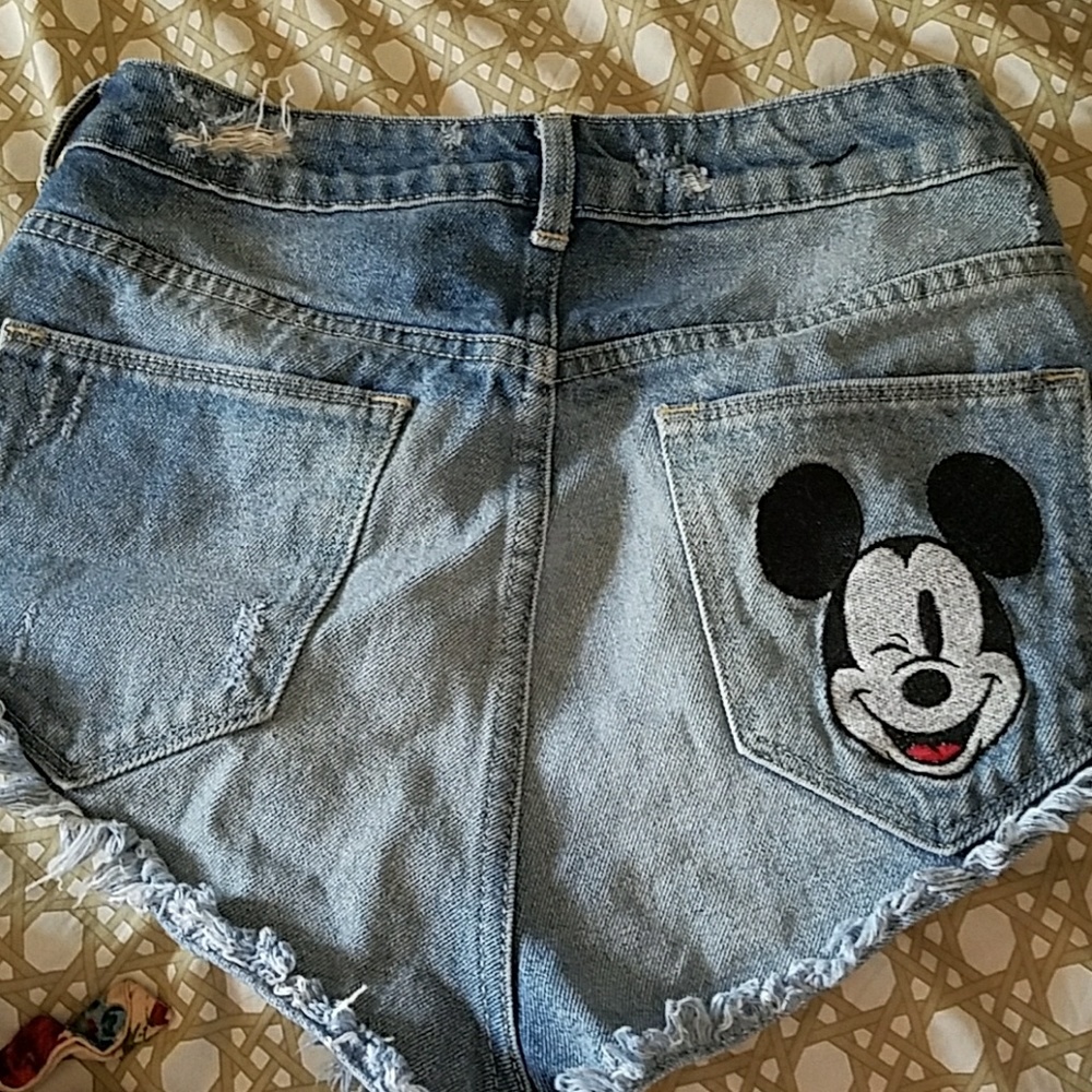 H&M High waisted jean shorts