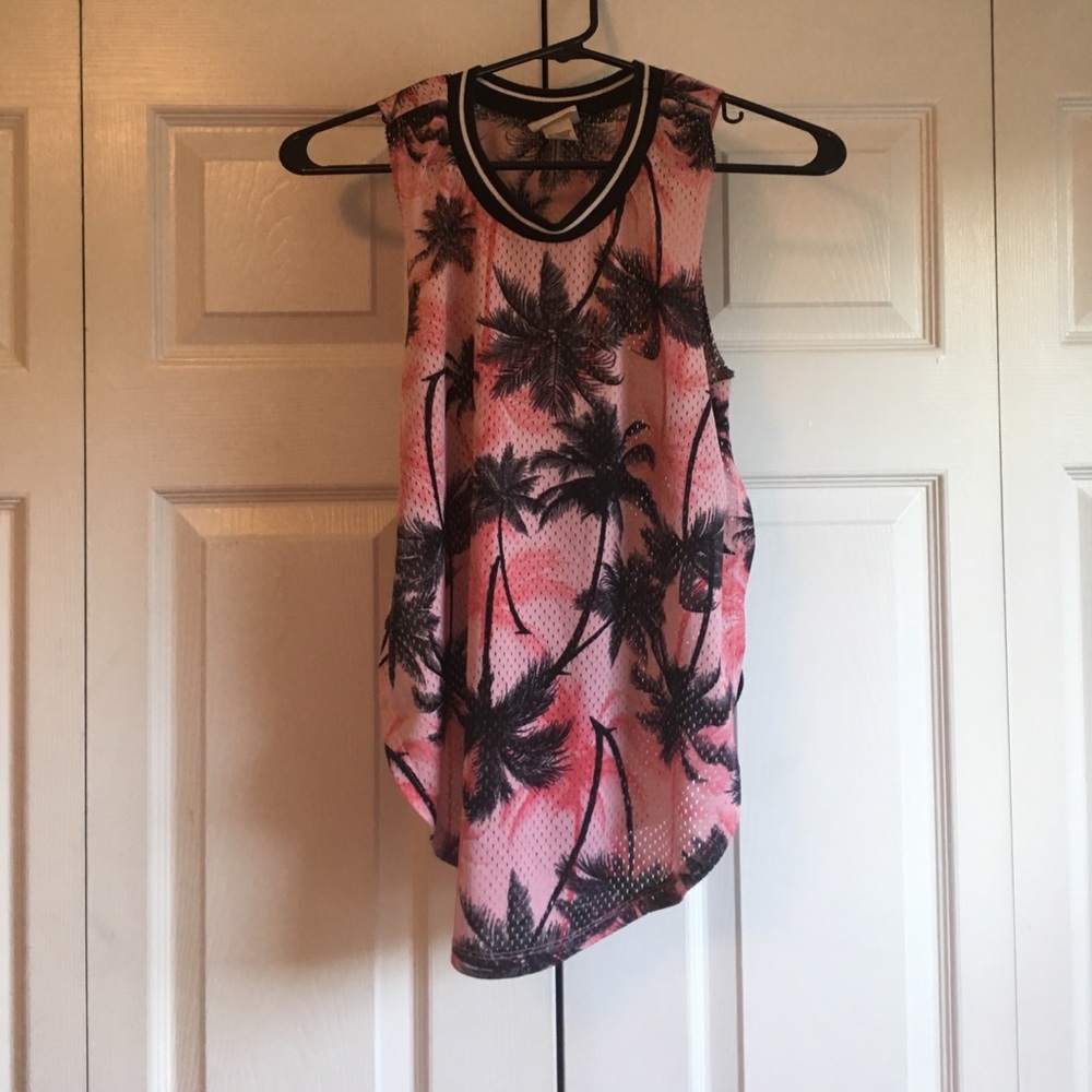 Palm tree printed shirt