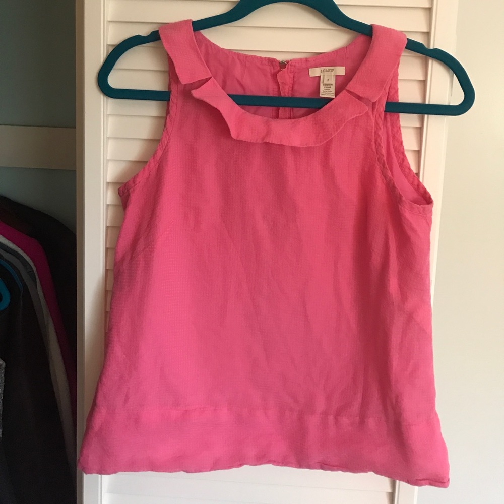 J Crew Pink Sleeveless Blouse 2