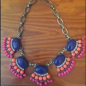 J. Crew Colorful Fan Necklace