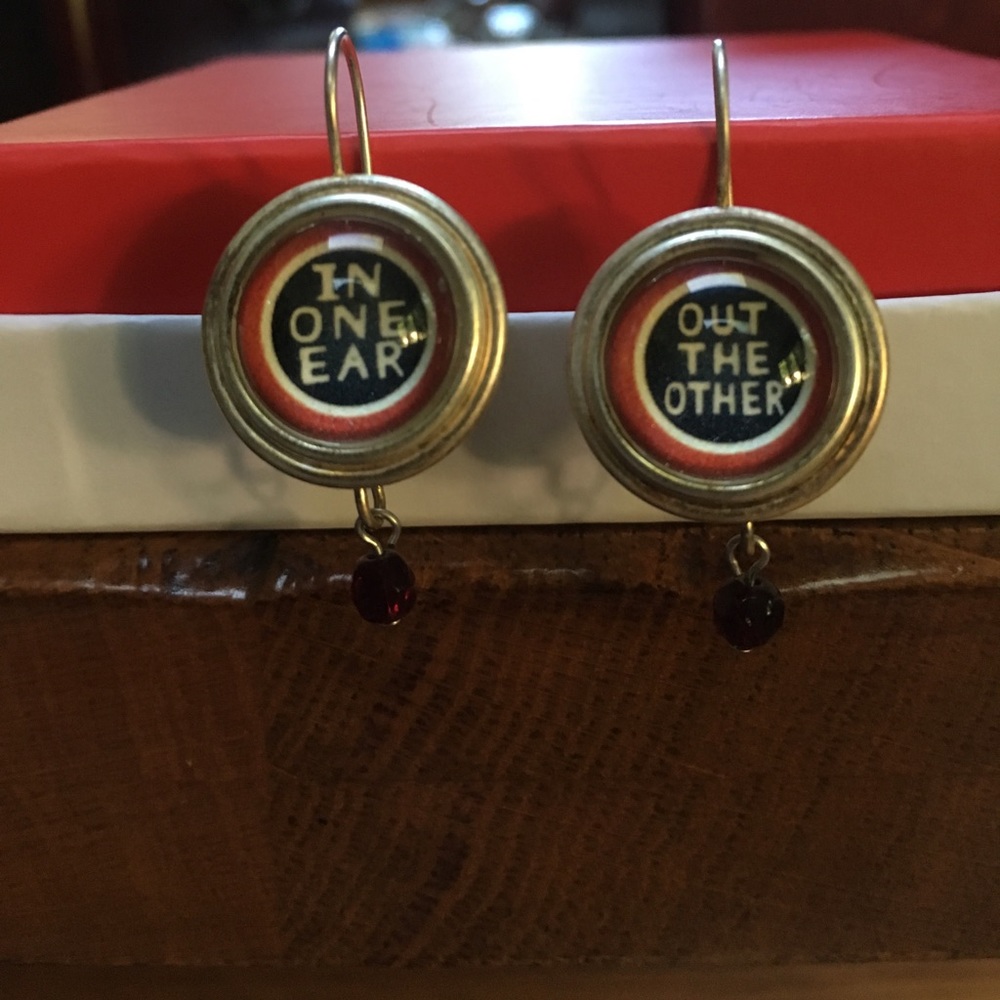 "In One Ear" - "Out The Other" earrings