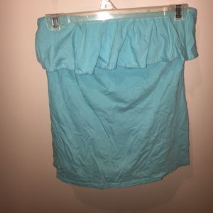 Lilly Pulitzer strapless blue top!