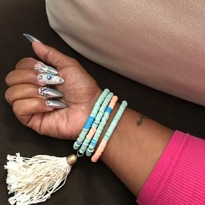 Brand new cute stackable bracelets.