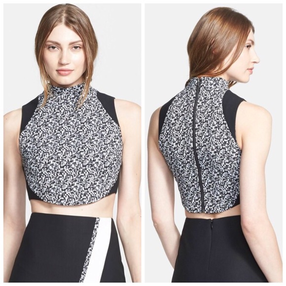 Elizabeth and James Tops - New Elizabeth and James Malorie Textured Crop Top