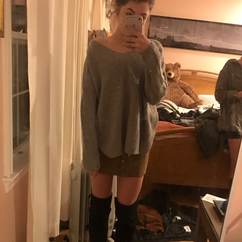 Topshop Grey Pullover Sweater