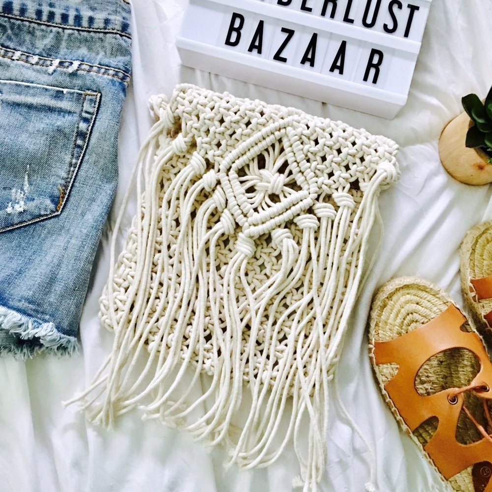 •LAST ONE//Tulum Ivory Handcrafted Crossbody• - Picture 4 of 6