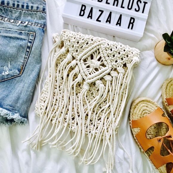 •LAST ONE//Tulum Ivory Handcrafted Crossbody• - Picture 4 of 6