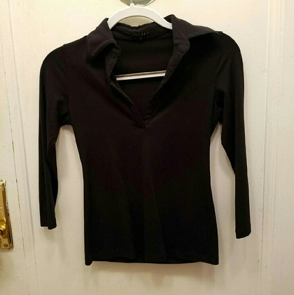 Theory Tops - Theory petite blouse in black