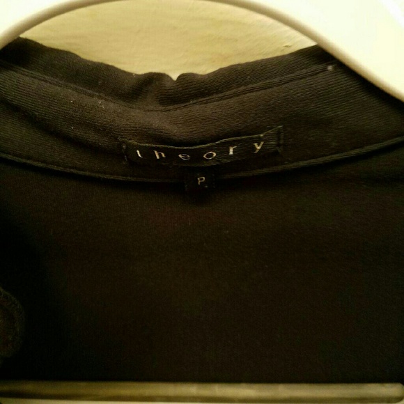 Theory  petite blouse  in black - Picture 3 of 3