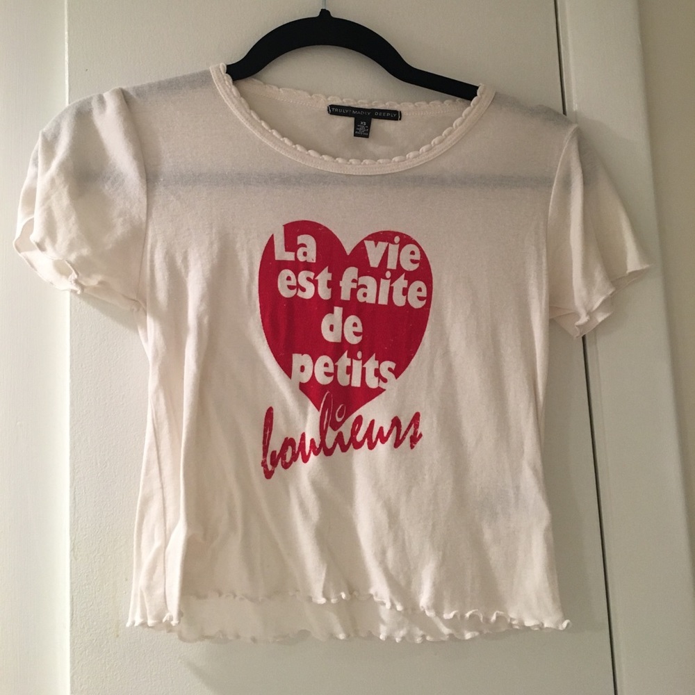 Urban Outfitters Crop Top with French