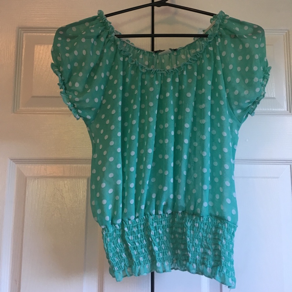 Sheer Polka Dot blouse