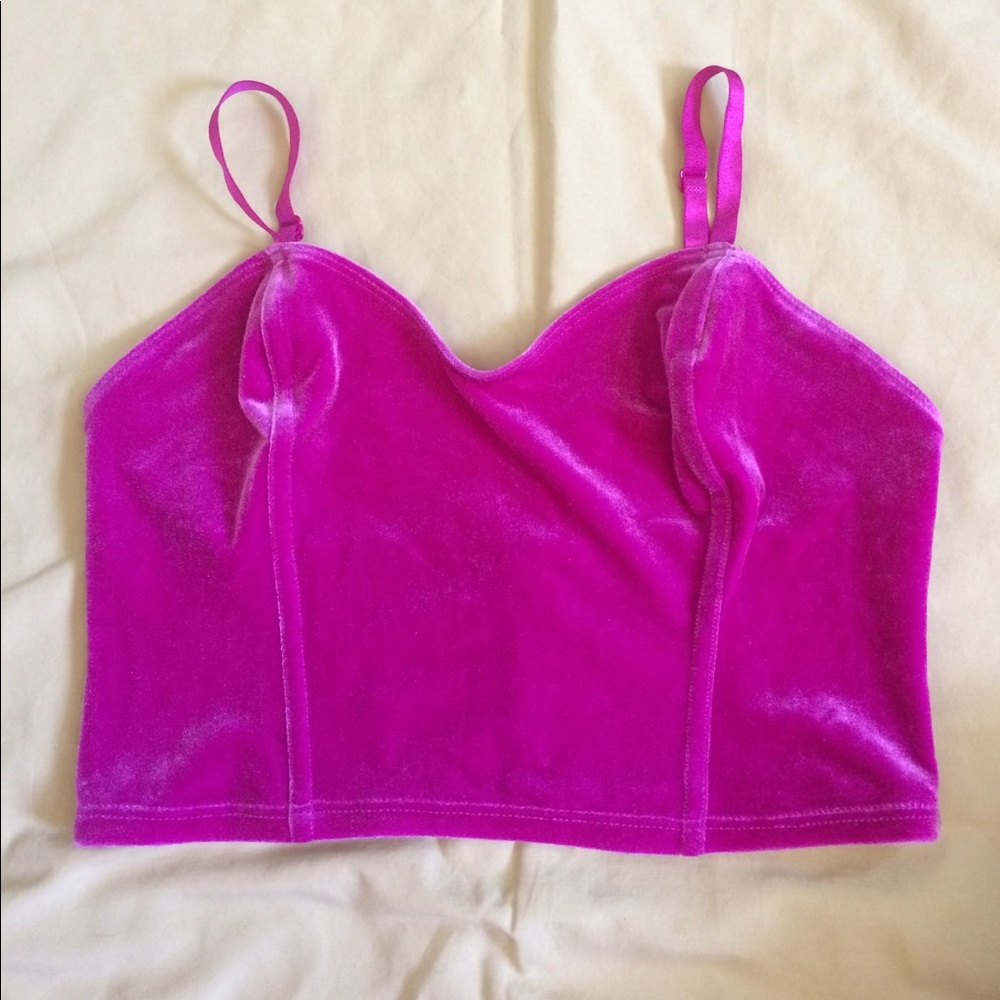 American Apparel Velvet Bustier