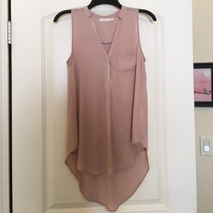 Pink high low tunic