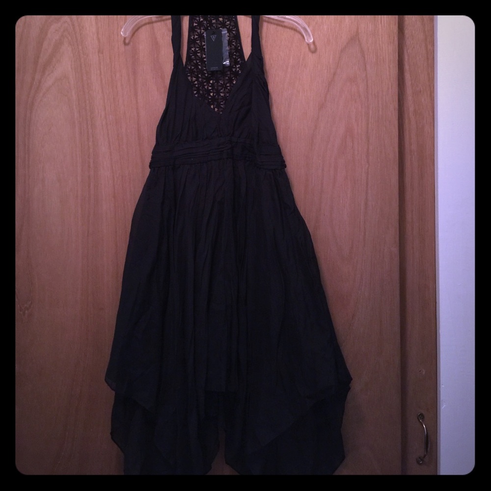 NWT! LBD, Halter-top dress, high-low dress, Eyelet