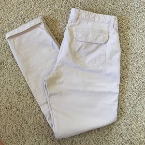 Light pink khaki capris