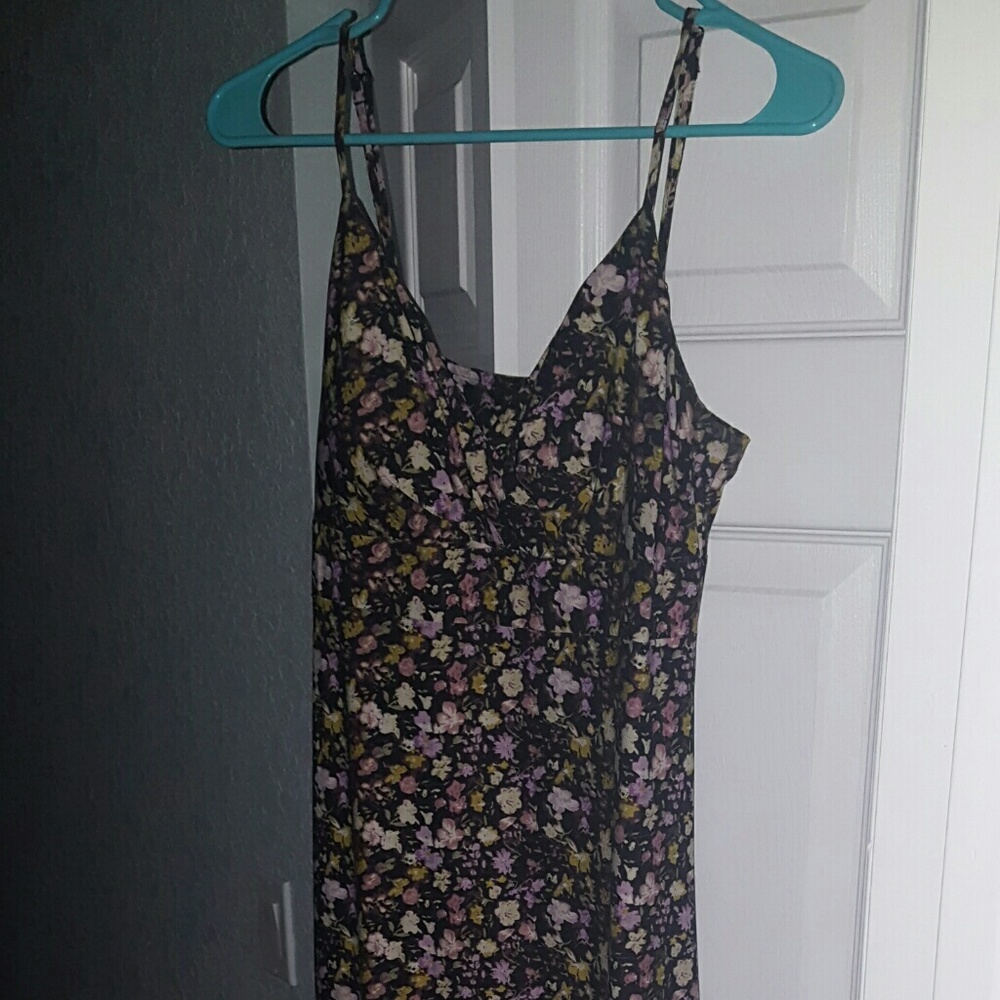 LONG FLOWER PATTERN FLOWY DRESS 👗