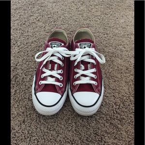Burgundy Converse