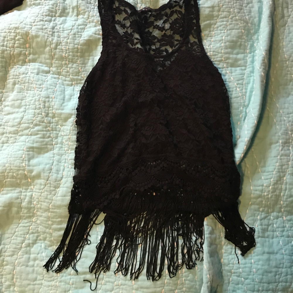 Fun lace crop top from boutique in New York!