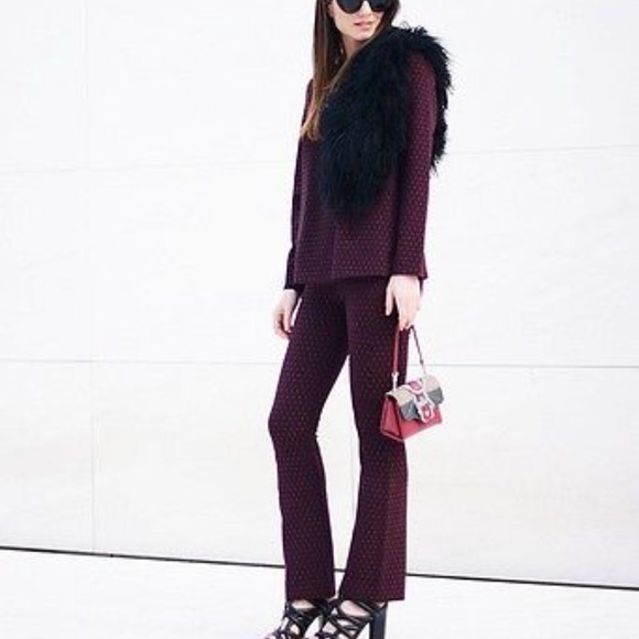 zara bell bottom trousers