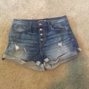 Express Denim High-Waisted Shorts