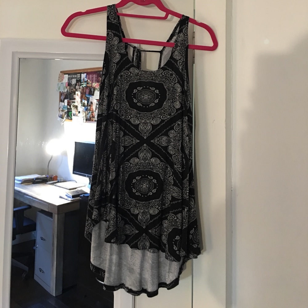 Bandana print flowy tank top
