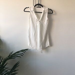 Sleeveless Zara blouse.