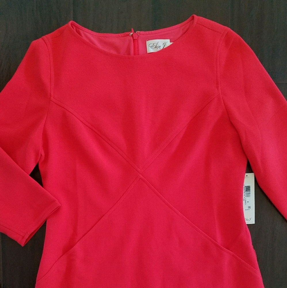 Vibrant Coral Elijah J Dress - Picture 3 of 6