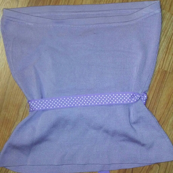 💎SALE💎INC tube top with ribbon tie - Picture 3 of 5