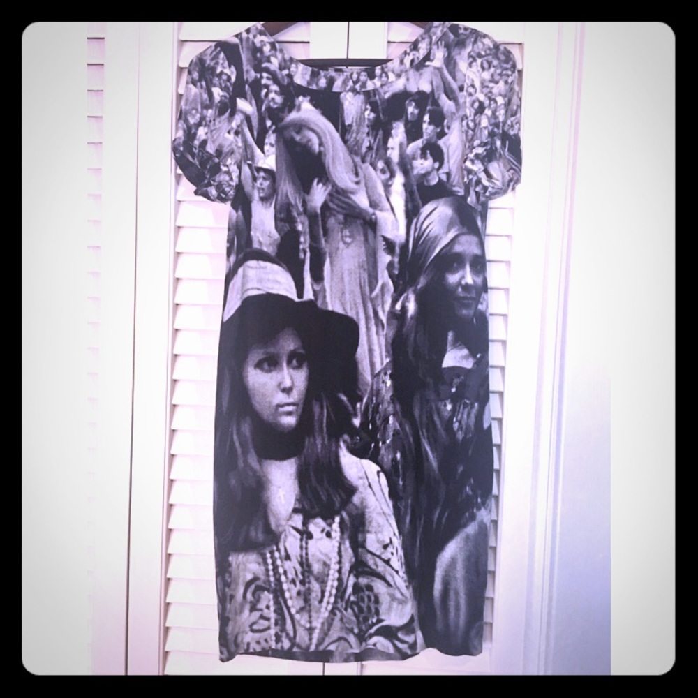 SOLD Zara Crowd Printed Dress