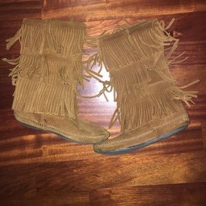 Minnetonka Fringe Boots