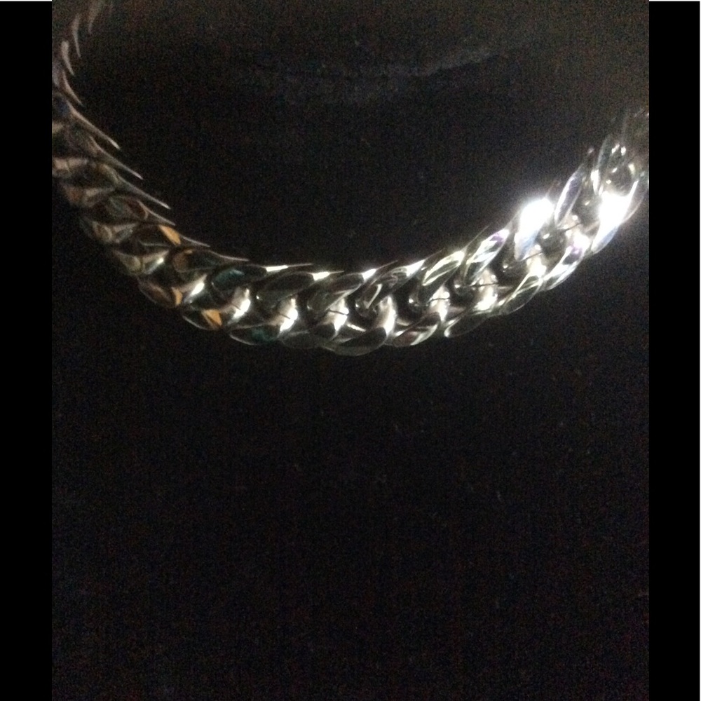 Men Silver Tone Stainless Steel Bracelet