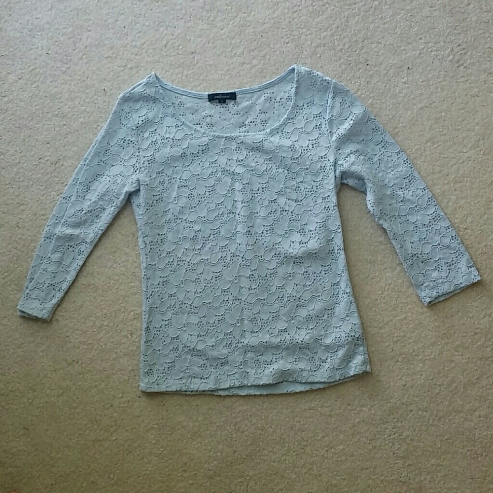 3/4 sleeve lace top