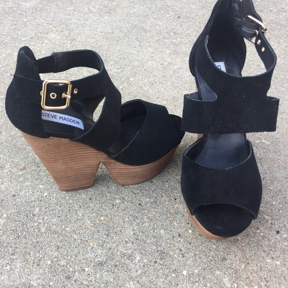 Steve Madden Wooden Wedge Heel