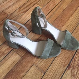 Gianni Bini Block Party Suede Heels