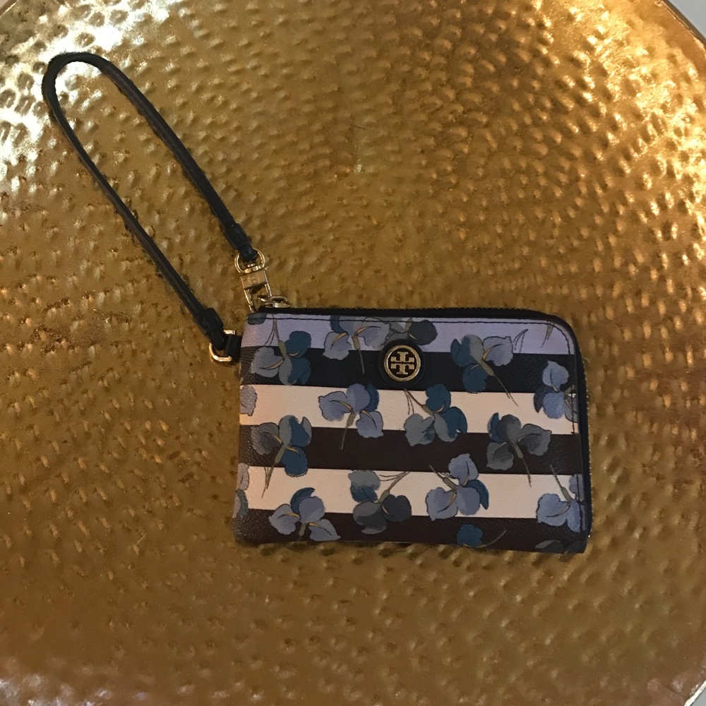 Tory Butch Floral Wristlet